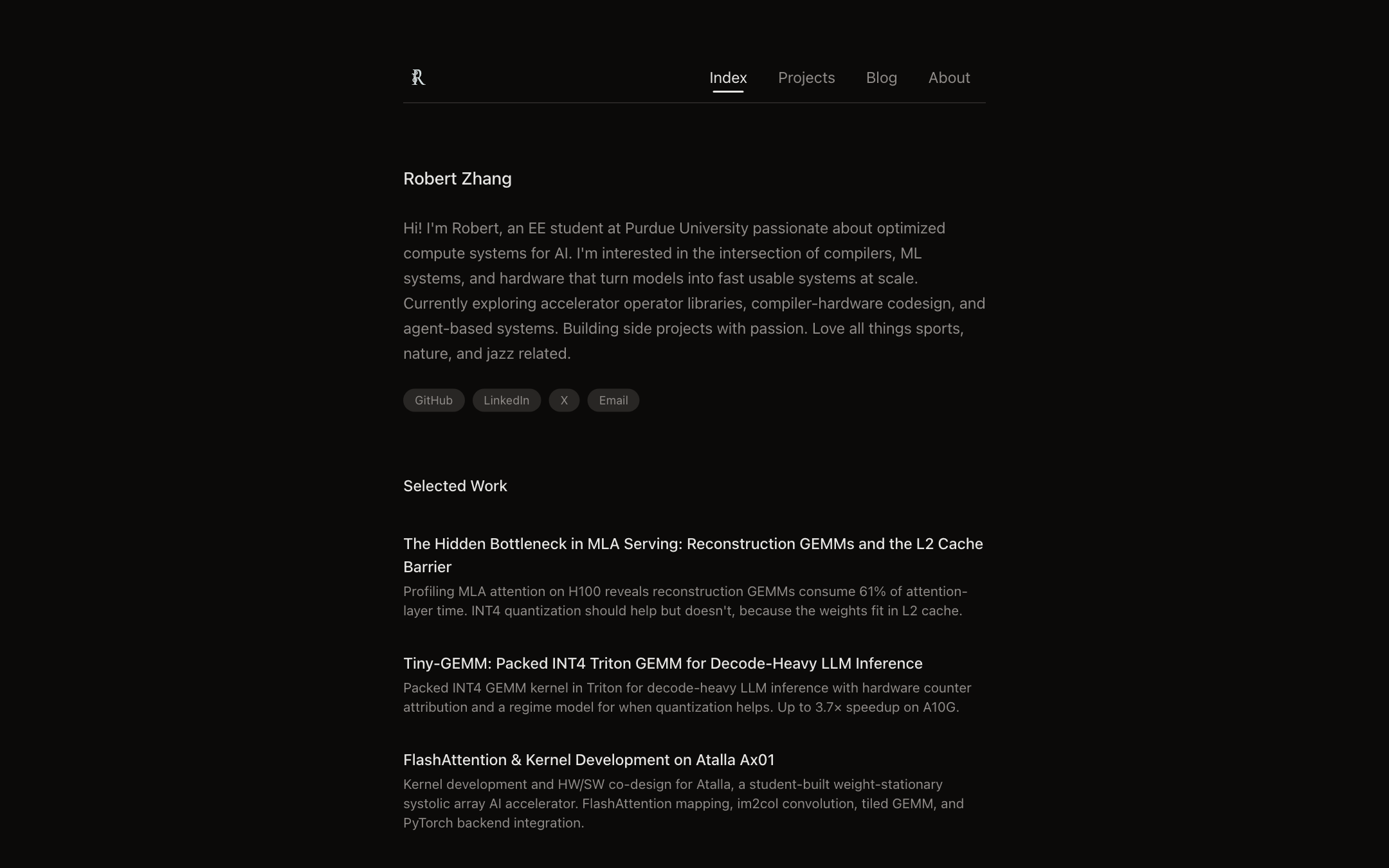 V3: the home page at 1440 wide