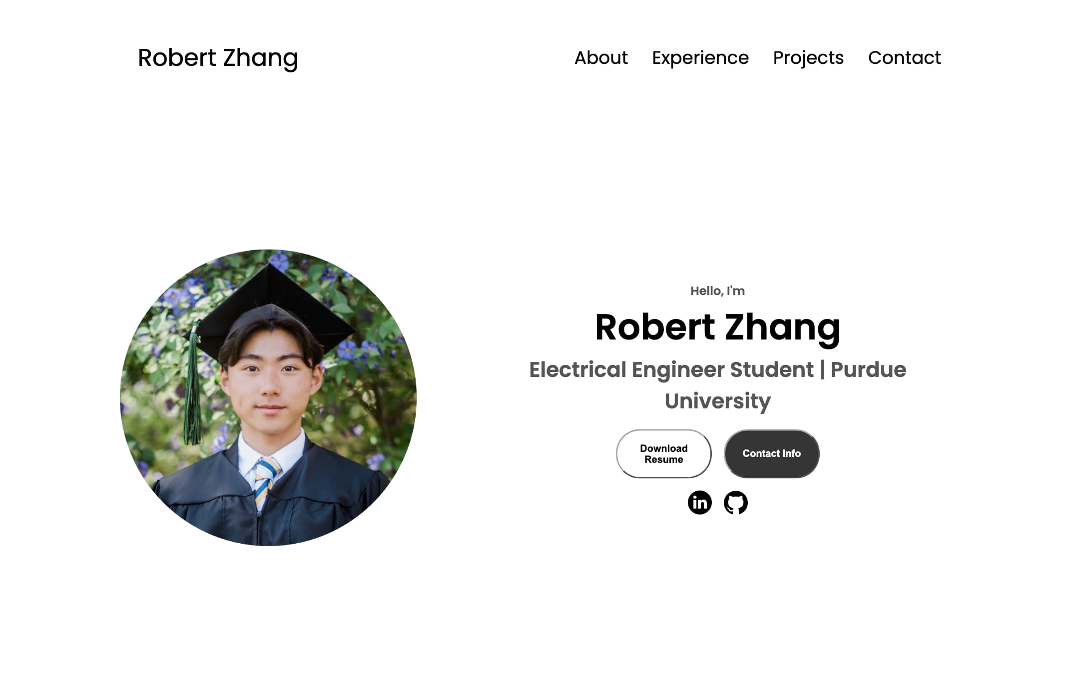 V1: the home page at 1440 wide